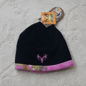 Realtree Junior Hot Shot Black and Pink Hat